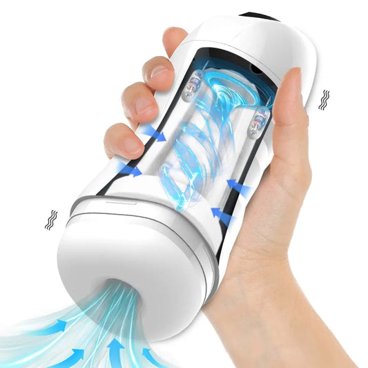 Automatic Male Masturbator with Vibration & Blowjob Function - Advanced Sex Toy for Men