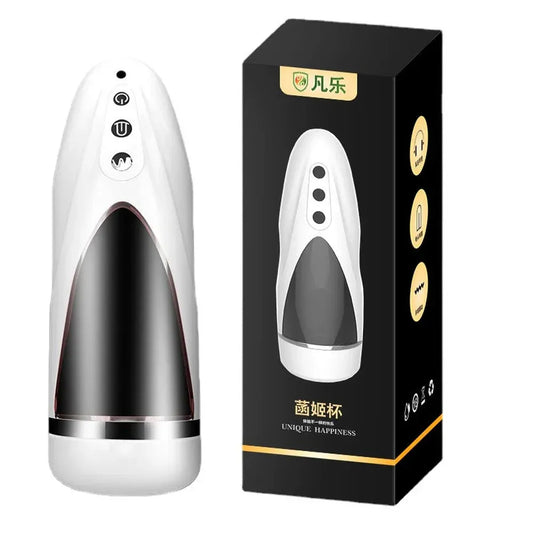 Powerful Male Masturbator Cup for Oral Sex Training Realistic Vagina Toy for Men-0